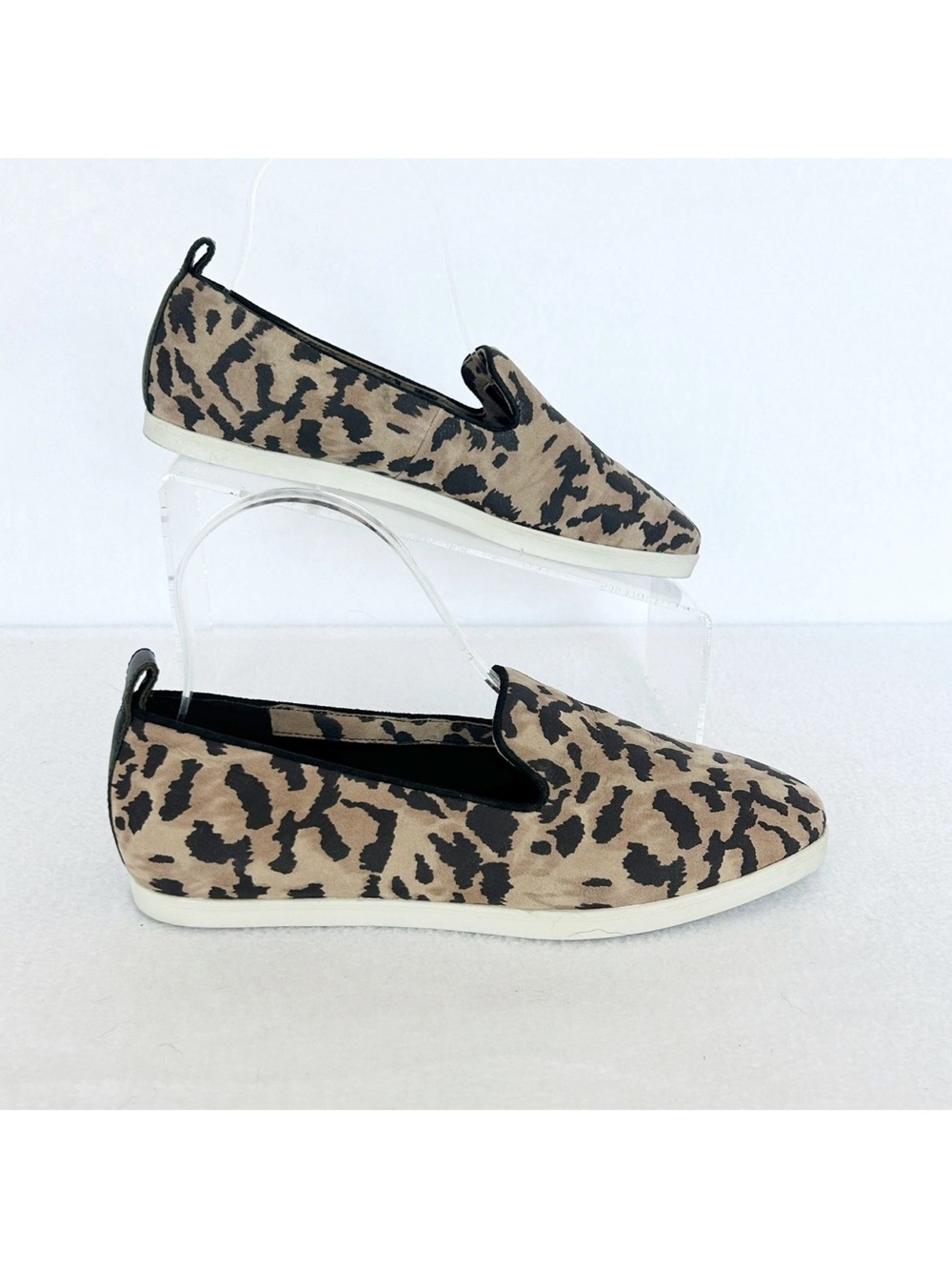 Louise et Cie LO BRENICE Loafer Womens Leopard Slip On Flats Shoes size 8.5 M
